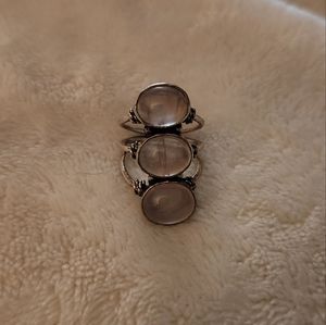 Rose quartz ring size 5